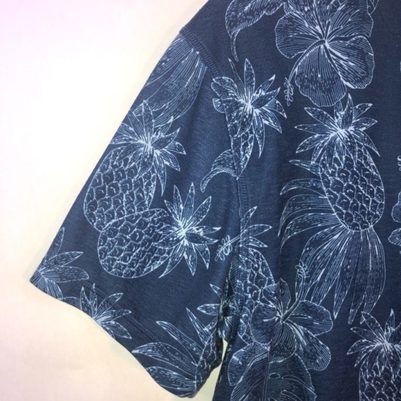 Tasso Elba Island Pacific Blue Tropical Short Sleeve T Shirt Size Large - Picture 8 of 11